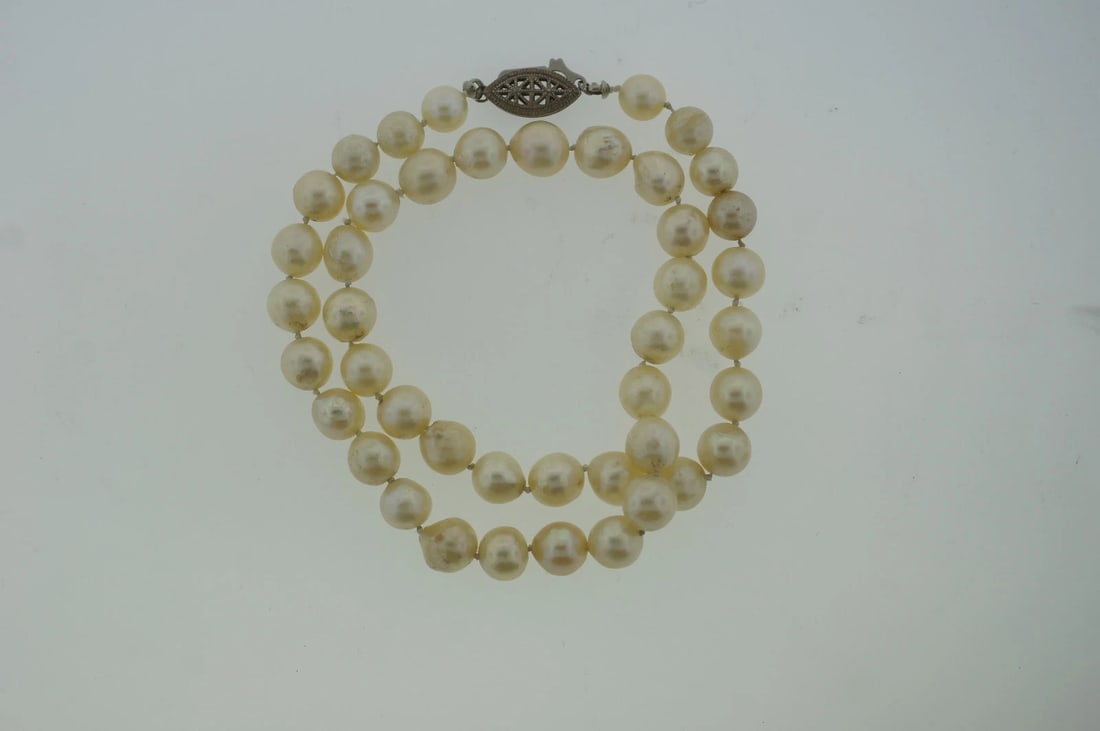 CULTURED PEARL NECKLACE BEAUTIFUL VINTAGE BEAUTY AND SIMPLICITY - 5