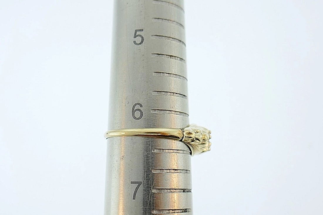 14k Yellow White Gold Diamond Ring - 7
