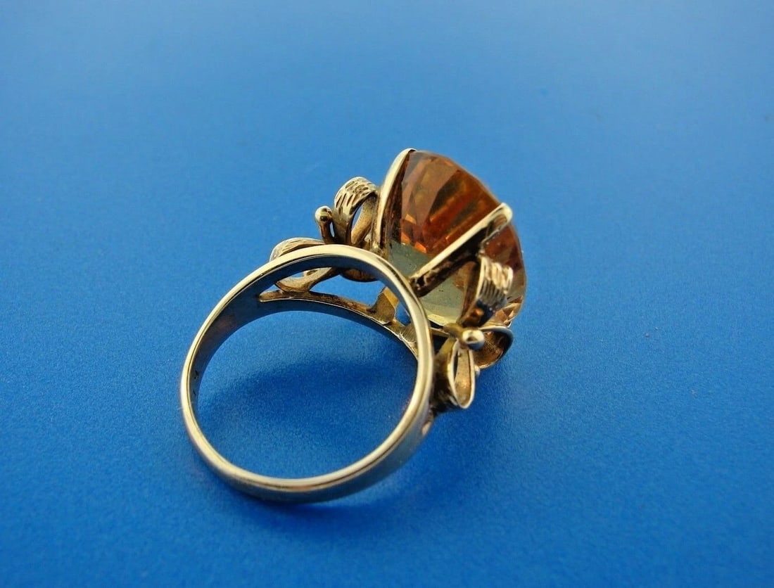 CHIC 14k Yellow Gold & Citrine Ring - 4