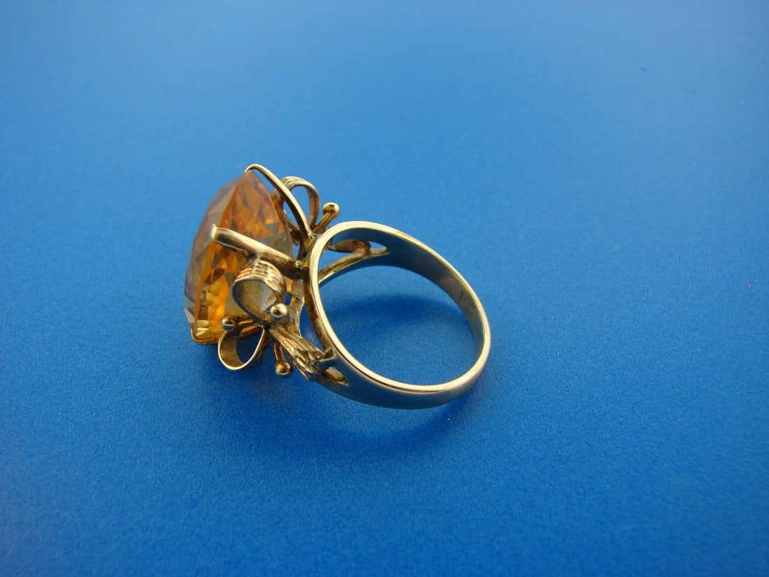 CHIC 14k Yellow Gold & Citrine Ring - 6