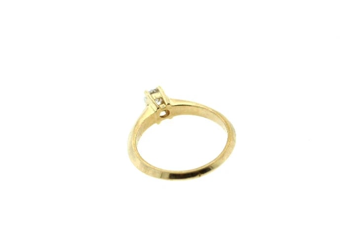 VINTAGE C.1950 DIAMOND 14K YELLOW GOLD ENGAGEMENT RING 0.30 CTS - 6