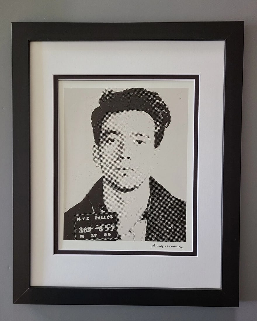 ANDY WARHOL + SIGNED MOST WANTED POP ART PRINT MATTED AND FRAMED READY TO HANG: Title: ANDY WARHOL + SIGNED MOST WANTED POP ART PRINT MATTED AND FRAMED READY TO HANG Description: This is a Stunning and Scarce 1984 Print after Andy Warhol " THE MOST WANTED " from - His Pop Art Col