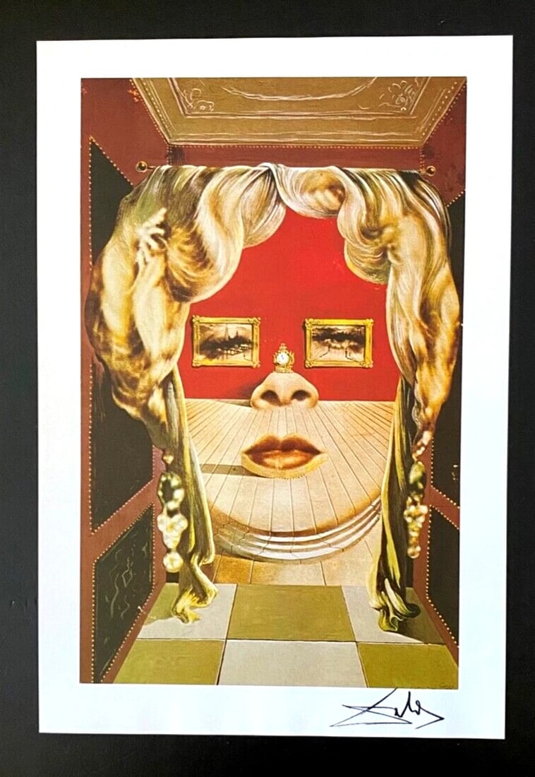 SALVADOR DALI + SIGNED PRINT FROM 1970 + WITH NEW FRAME - 2