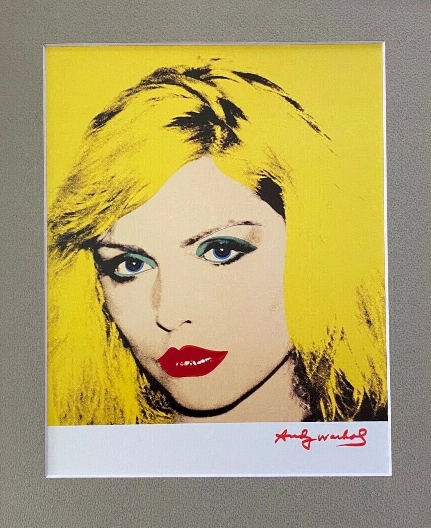 ANDY WARHOL + 1984 BEAUTIFUL SIGNED DEBBIE HARY PRINT FRAMED - 2