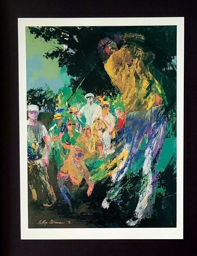 LEROY NEIMAN + JIM DENT + CIRCA 1970'S + SIGNED PRINT+ FRAMED - 2