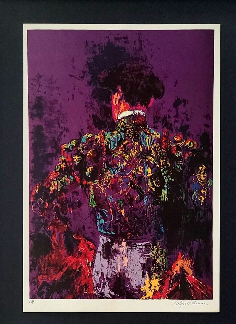 LEROY NEIMAN + MATADOR BULLFIGHTER + CIRCA 1990'S + SIGNED PRINT FRAMED - 2