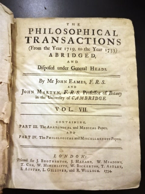 1734 Philosophical Transactions Anatomy Folding Plates - 3