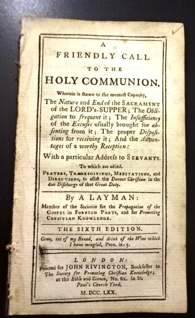 1770 A Friendly Call to the Holy Communion (1 of 3)