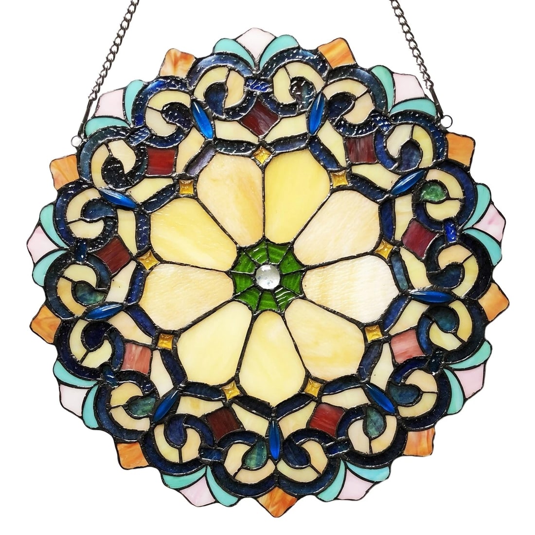 18" Stained Glass Window Hanging Panel - 2