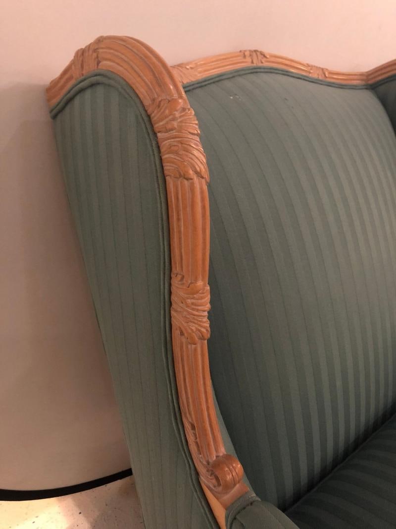 Pair of Louis XV Style Lounge or Wing Chairs, Carved, Large - 8