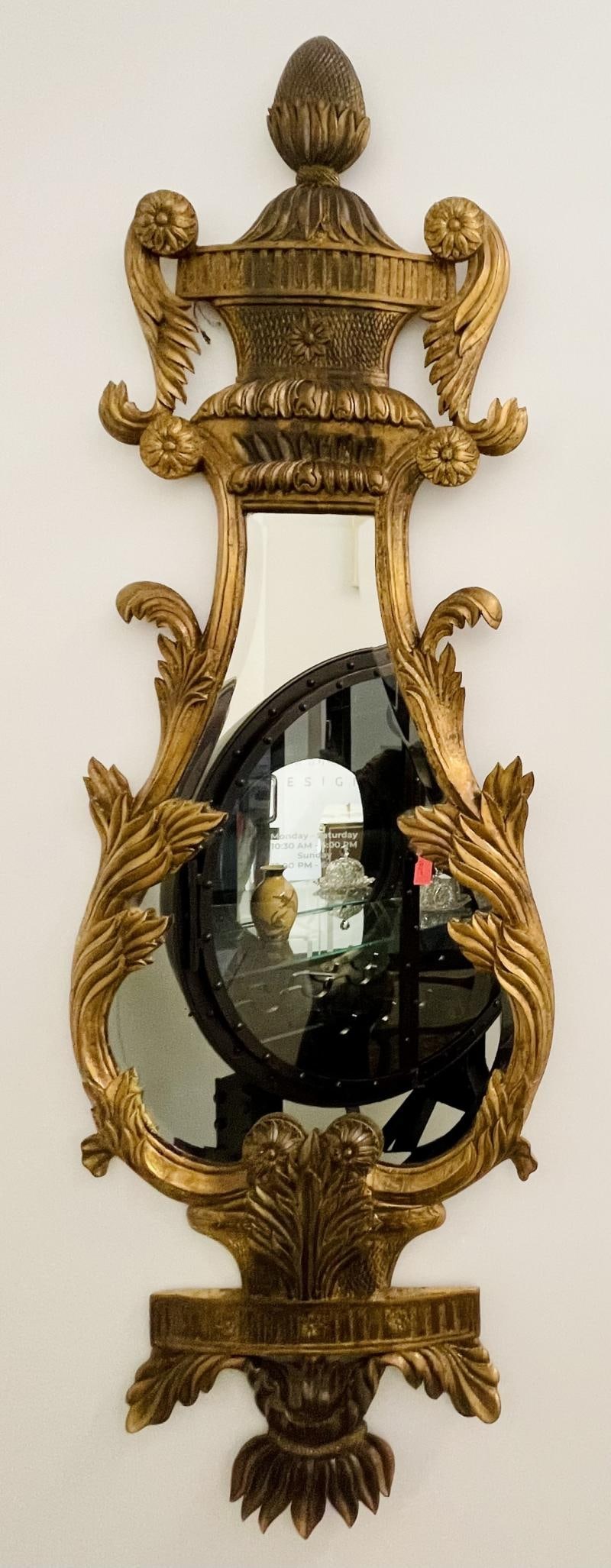Pair of Giltwood Mirrors, Wall, Console or Pier Mirrors, Italian, 1960s - 2