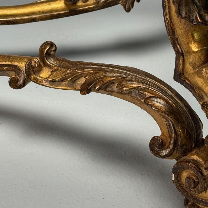 Hollywood Regency, Coffee Table, Gilt Wood, Gold Leaf, Glass, Italy, 1960s - 9