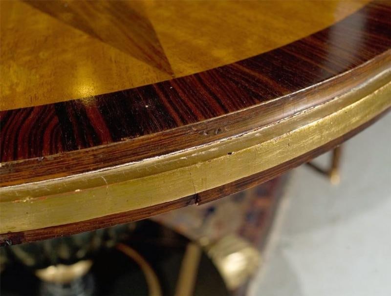 Early 19th Century Italian Continental Centre Table on Bronze Feet - 6