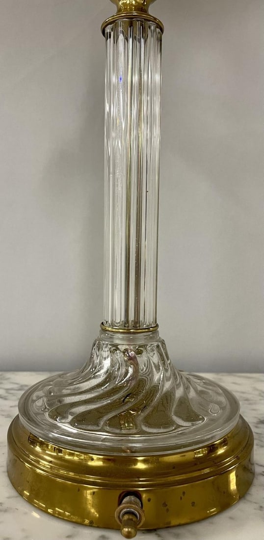 Mid Century Modern Pair of Baccarat Style Table Lamps, Crystal, 1960s - 9