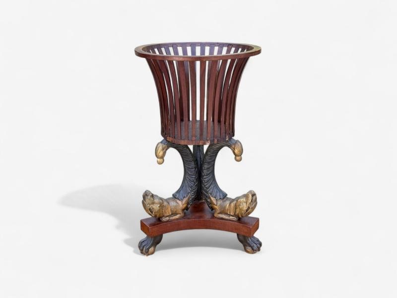 Hollywood Regency Style, Mahogany, Parcel Gilt, Cellarette, England, 19th c. - 12