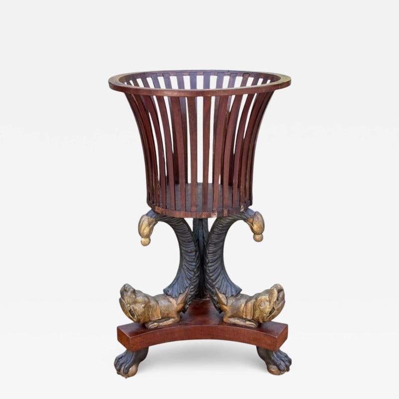 Hollywood Regency Style, Mahogany, Parcel Gilt, Cellarette, England, 19th c. - 2