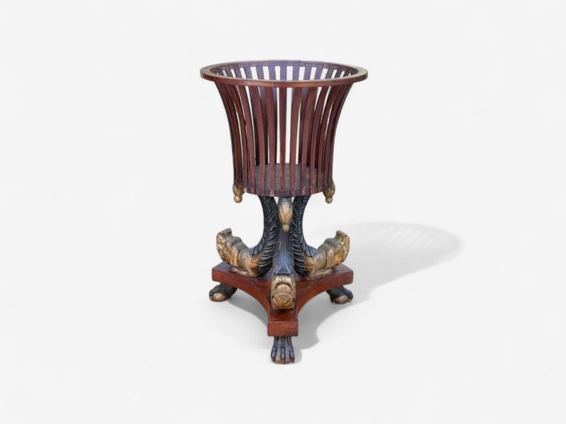 Hollywood Regency Style, Mahogany, Parcel Gilt, Cellarette, England, 19th c. - 3