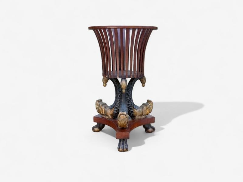 Hollywood Regency Style, Mahogany, Parcel Gilt, Cellarette, England, 19th c. - 4