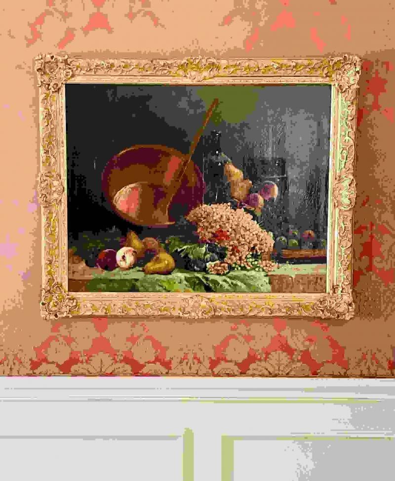Pair of Oil on Canvas signed Tony Torta, Stilllife, Fruit, Italian - 10