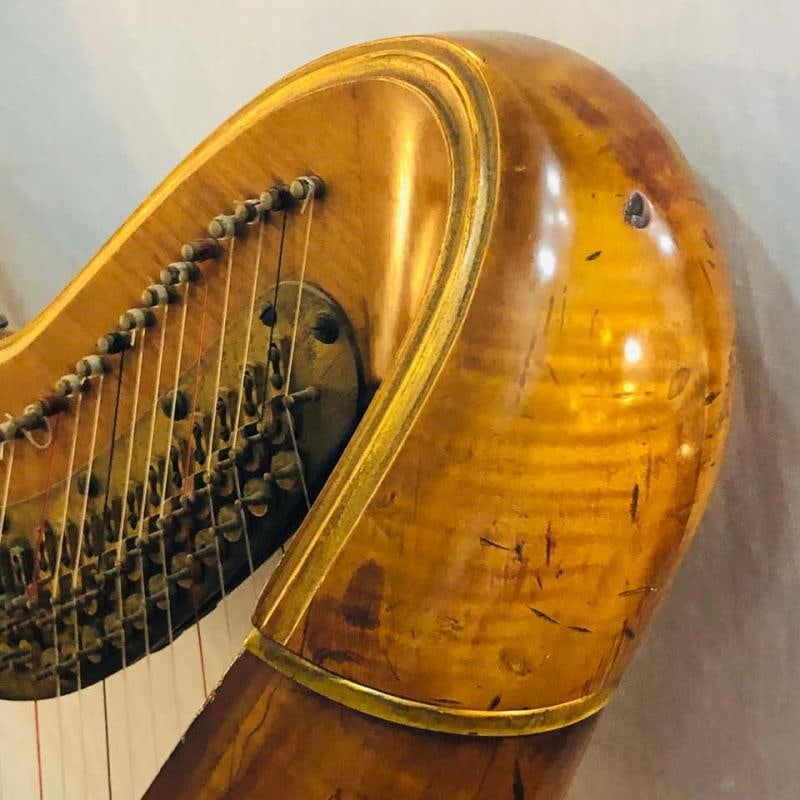 1915 Premium Style 23 Gold Lyon and Healy Concert Grand Harp - 7