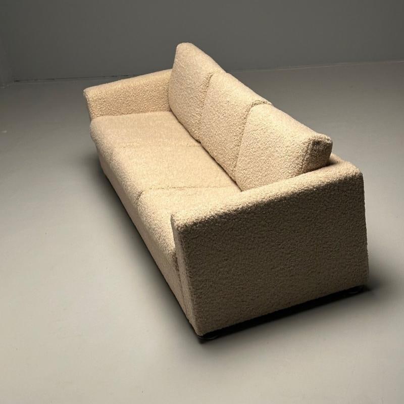 Stendig Living Room, Sofa, Pair of Cube Chairs, New Boucle, Switzerland, Labeled - 12