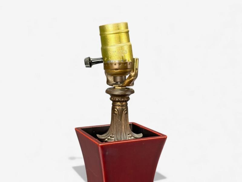 Japanese, Copper, Lacquered Metal, Brass, Maruni Vase Table Lamps, Japan, 1960s - 11