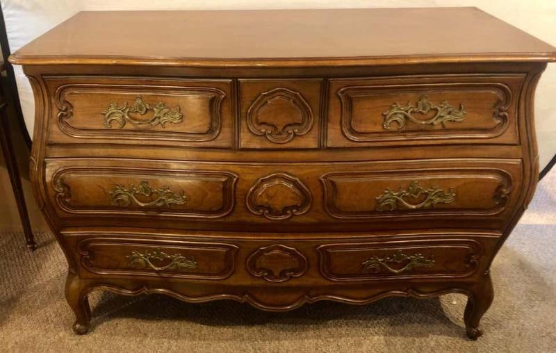 Oak Bodart Burn Impressed Bombay Country French Commode, Chest or Dresser - 2