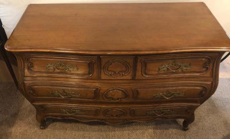 Oak Bodart Burn Impressed Bombay Country French Commode, Chest or Dresser - 3