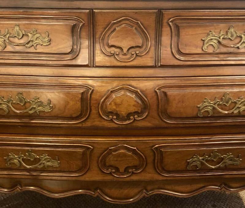Oak Bodart Burn Impressed Bombay Country French Commode, Chest or Dresser - 8