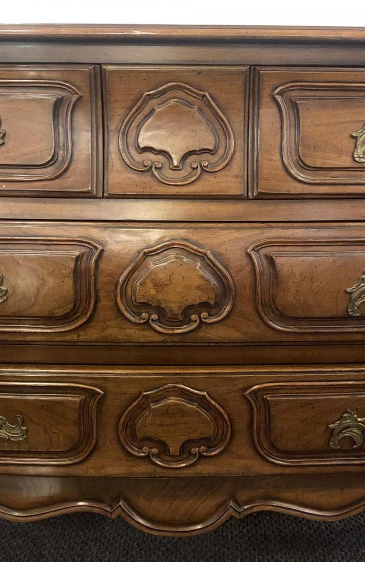 Oak Bodart Burn Impressed Bombay Country French Commode, Chest or Dresser - 9