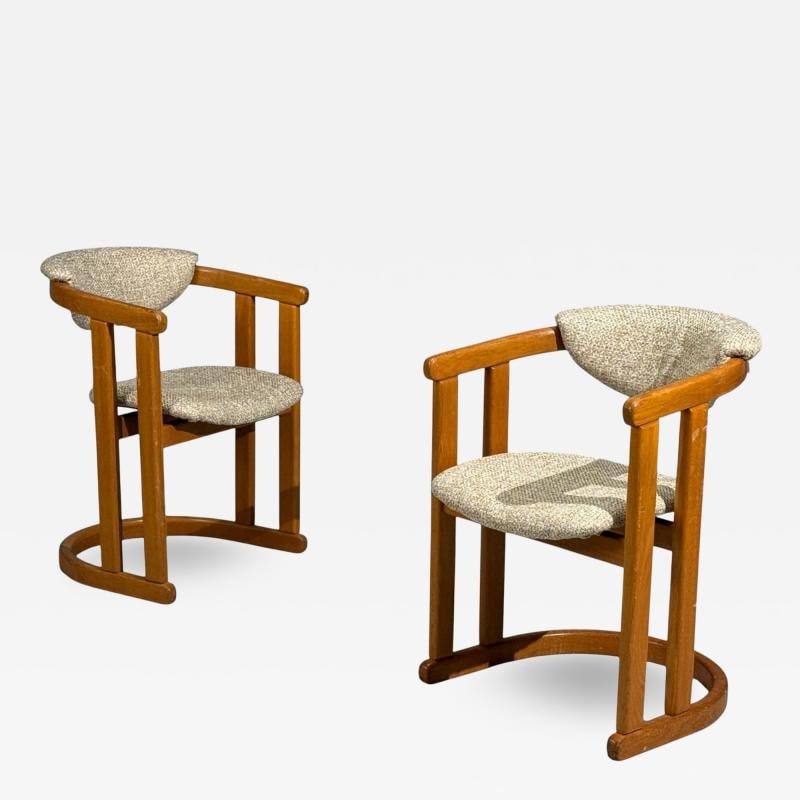 German Modern, Occasional Chairs, Tweed, Beech, Germany, 1960s - 2