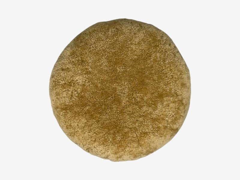 Danish Modern Style, Honey Sheepskin, Maple, Shearling Footstools, 21st C. - 11