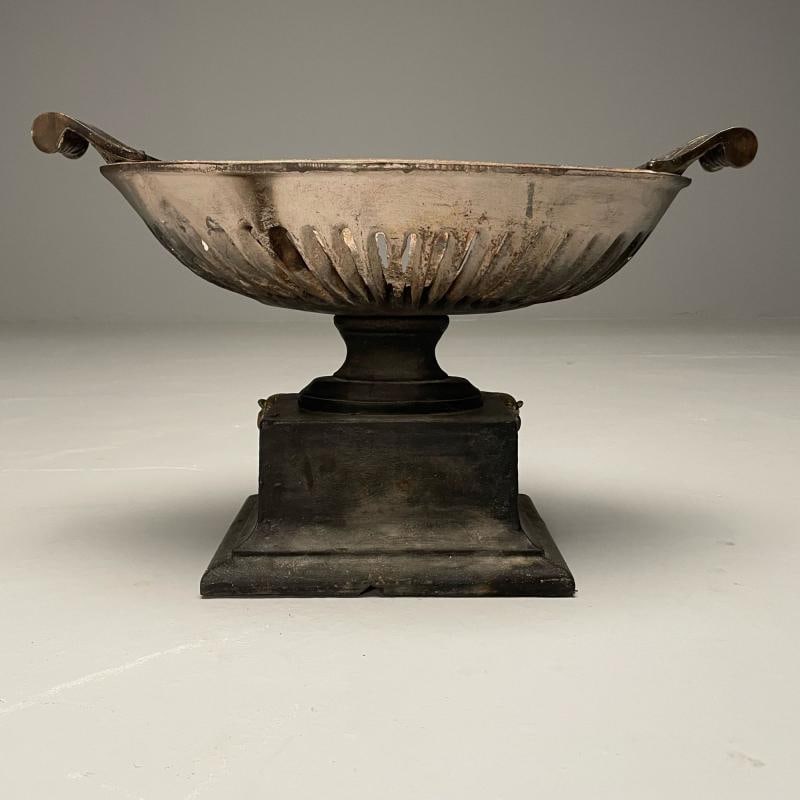 Regency, George III Style, Large Urn Planter, Cast Iron, Brass, England, 20th C. - 9