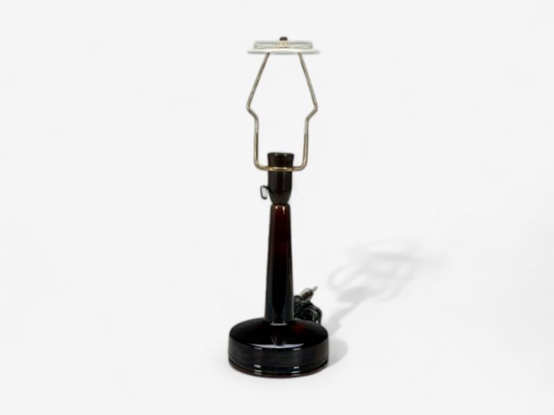 Danish Modern, Deep Red Stoneware, Table Lamp, Denmark, 1960s - 8