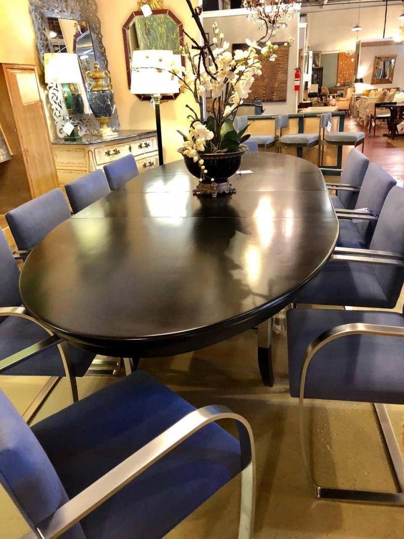 Rare Set of Ten Mies van der Rohe Dining Chairs for Knoll - 13