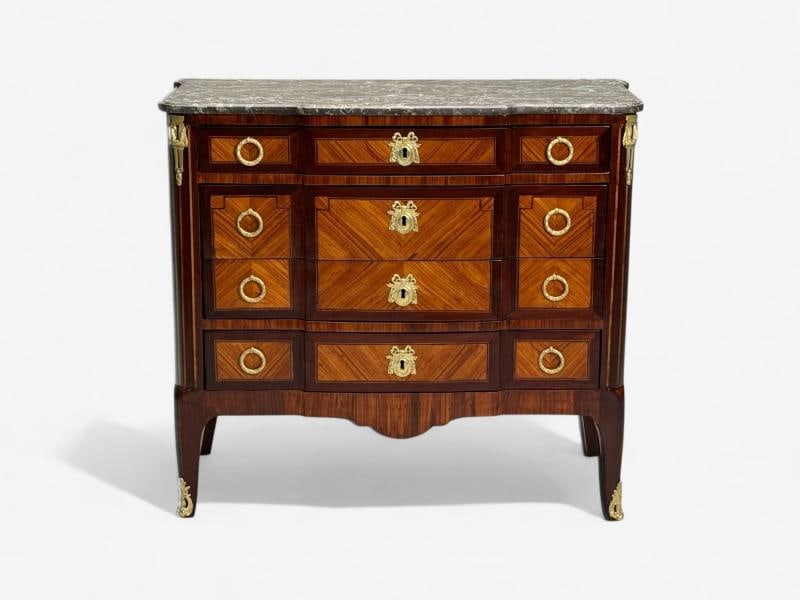 Louis XVI Style, Mahogany, Marble, Bronze, Commode, France, 19th C. - 4