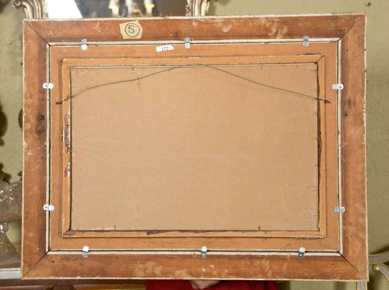 Olive Parker Black Signed Oil on Canvas Autumn Landscape Giltwood Gold Frame - 3
