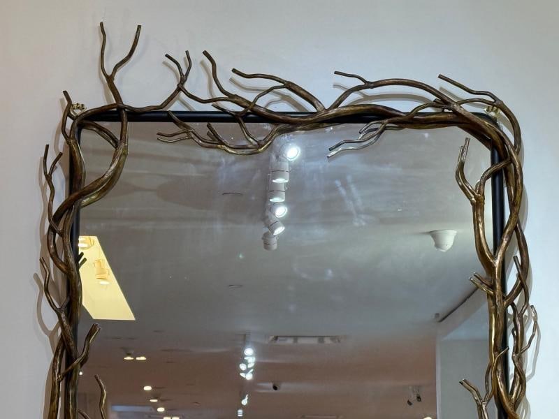Brutalist Modern, Metal, Gilt Iron, Monumental Wall Mirrors, 21st C. - 4