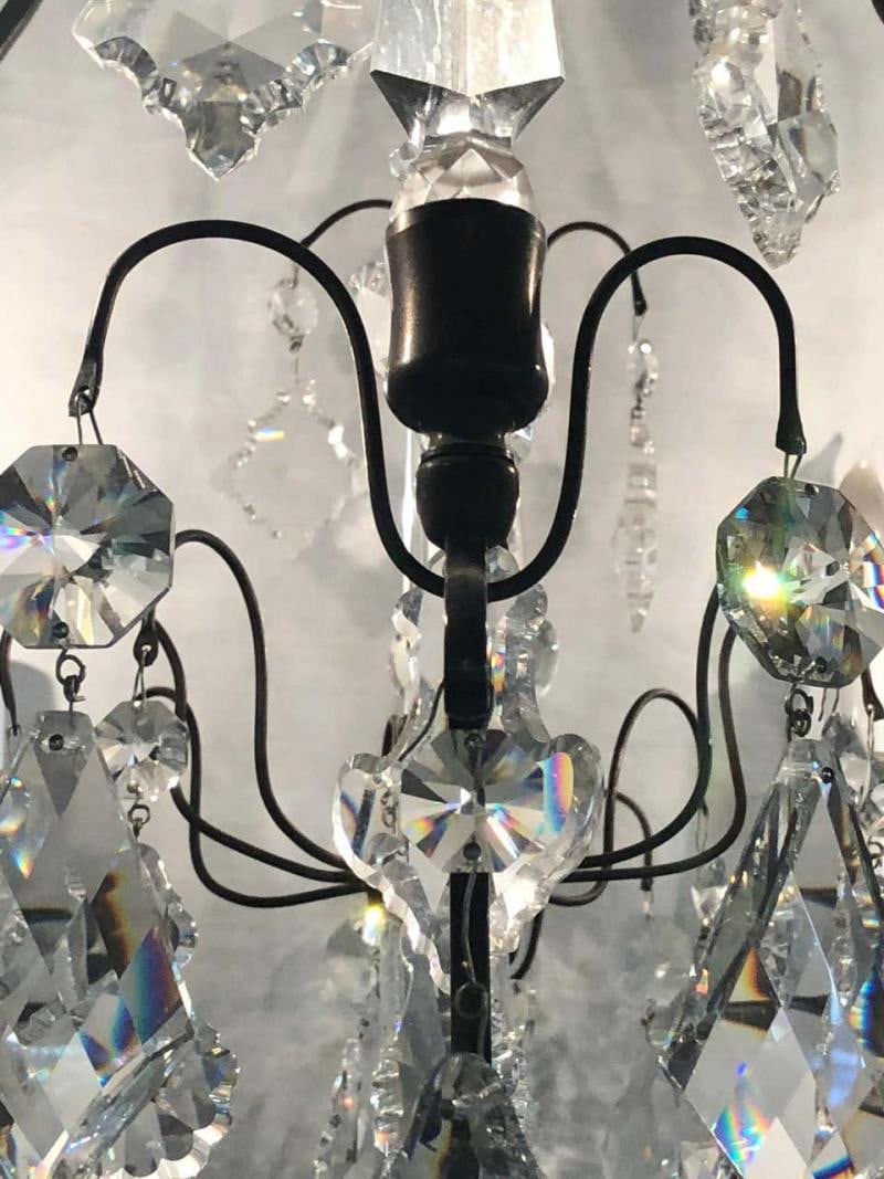Versailles Chandelier with Swarovski Strass and Crystal Pendants - 12