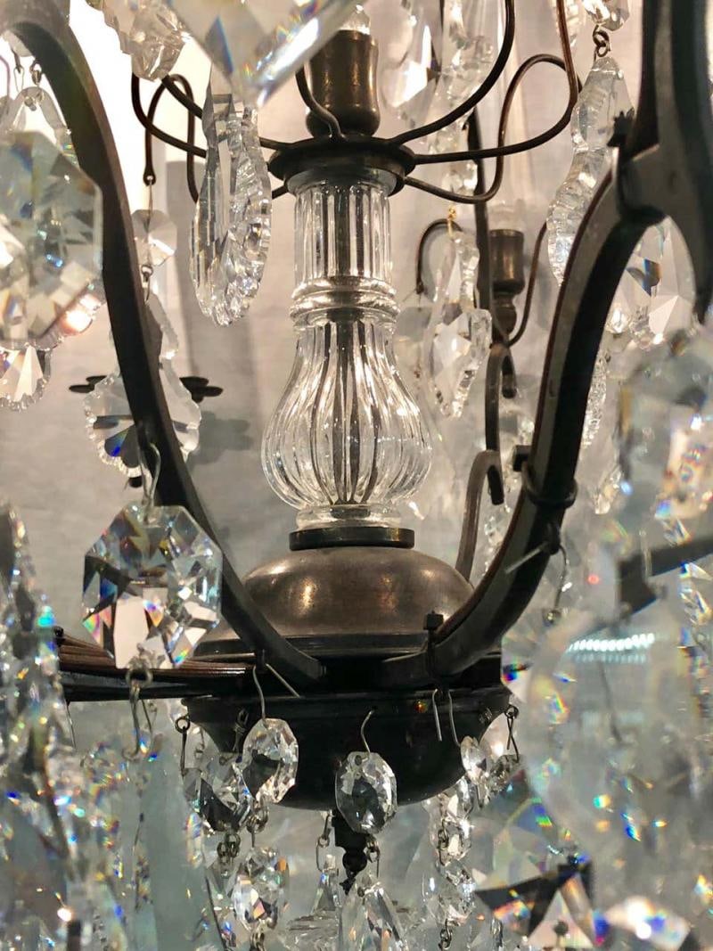 Versailles Chandelier with Swarovski Strass and Crystal Pendants - 5