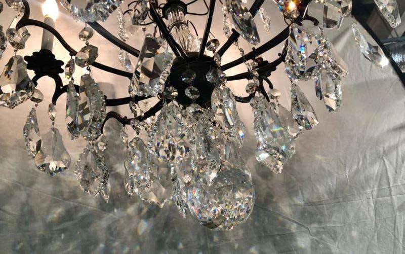 Versailles Chandelier with Swarovski Strass and Crystal Pendants - 7