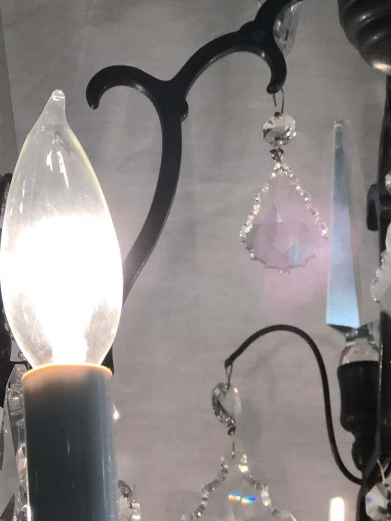 Versailles Chandelier with Swarovski Strass and Crystal Pendants - 9