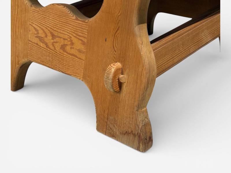 Krogenæs Møbler, Armchairs, Pine, Blue Fabric, Norway, 1970s - 12