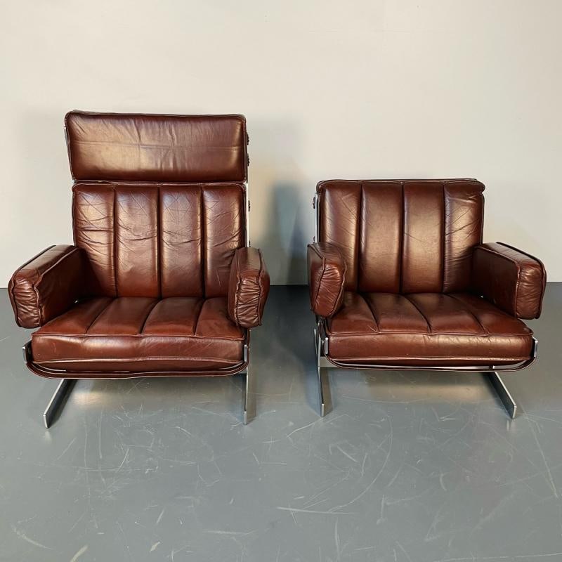 Pair of Swedish Mid-Century Modern Lounge / Club Chairs by Arne Norell, 1960s - 5