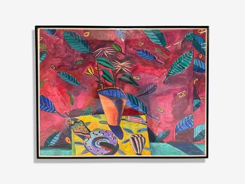 Gary Komarin, Contemporary, Oil on Paper, Large Abstract Painting, USA, 1987 - 3