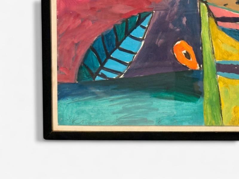 Gary Komarin, Contemporary, Oil on Paper, Large Abstract Painting, USA, 1987 - 8