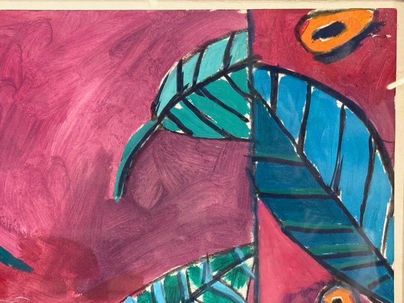 Gary Komarin, Contemporary, Oil on Paper, Large Abstract Painting, USA, 1987 - 9