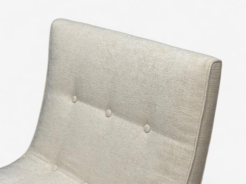 Milo Baughman, Iron, Fabric, Scoop Chair, USA, 1950s - 5