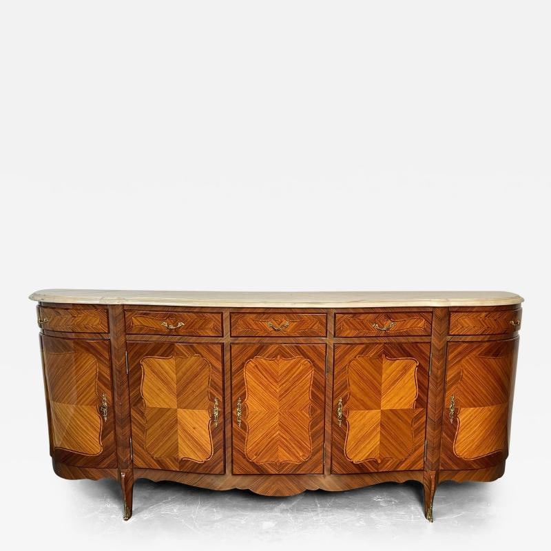 Louis XV Style Rosewood Inlaid Sideboard, Credenza, Cabinet, Bronze Mounted (1 of 12)