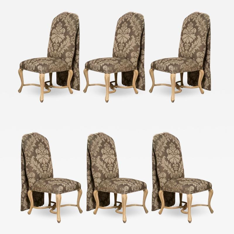 Set of Six Paint Decorated Dining Chairs by Kreis (1 of 8)